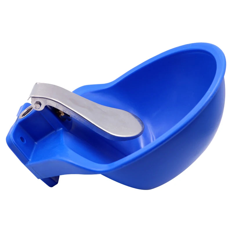 Animal Drinker 4L Cow Water Drinker Plastic Horse Drinker Dog Water Bowl Blue Farm Troughs Automatic Cattle Water Bowl