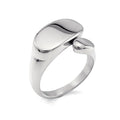 Fashion Hollow Irregular Stainless Steel Finger Ring Elegant Bague Femme Irregular Sliver and Gold Ring Jewelry Party Gift