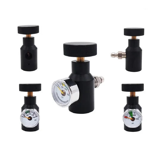 High-Magnification 6x Metal and Aluminium Alloy Paintball CO2 Tank Adapter Compressed Air Fill Adapter