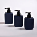180ml Square Blue Black HDPE Personal Care Plastic Skincare Moisturizer Lotion Shampoo Conditioner Bottle