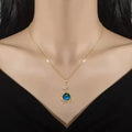 Delicate 316L Stainless Steel Choker Necklace Butterfly Moon Starry Sky Women Girl Party Gold Zircon Pendant Necklaces Jewelry