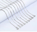 High Quality Hot Selling 925 Sterling Silver Snake Box Chain Choker Necklace S925 40cm 45cm
