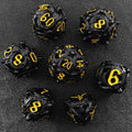 Metal D&D Dragon Pillars Hollow Dice RPG Dungeons & Dragons Board Game Dice COC Metal Hollow Number Dice