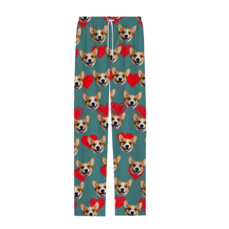 Customized Women's Soft Woven Polyester Mid Waist Anti-Static Pajama Pants with Drawstring Pockets Pajamas Pants Long Bottoms