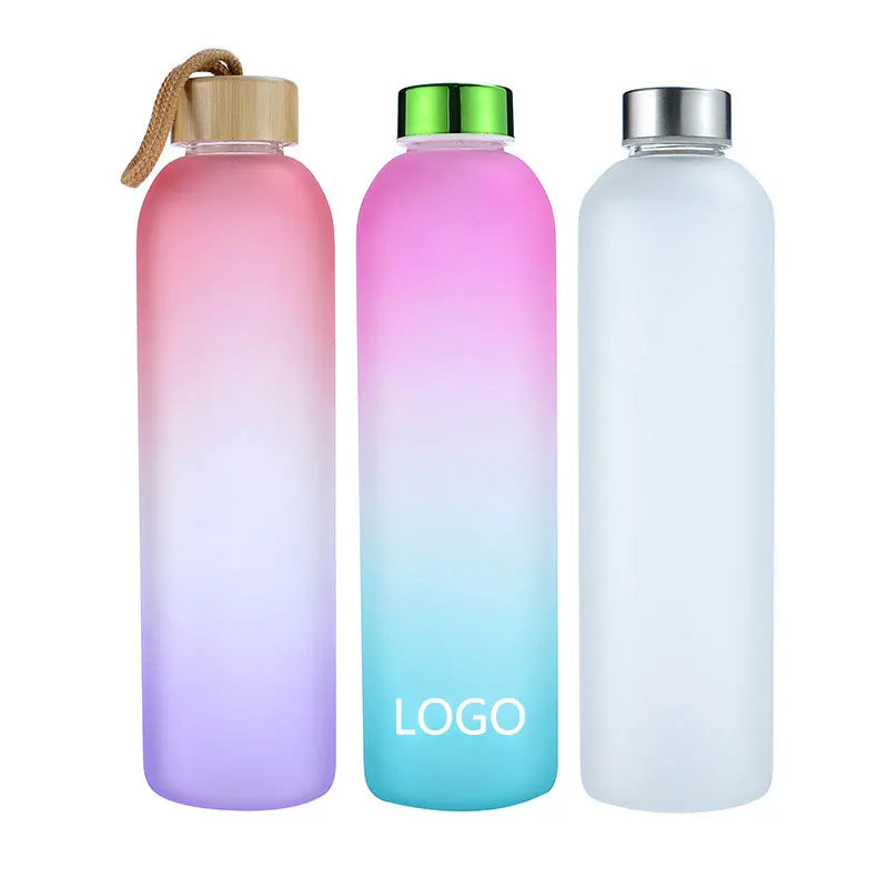 FX Factory Family Reunions Party Color-changing Glass Seven-color Water Bottle Cup Portable Water Bottle Creative Frosted Cup