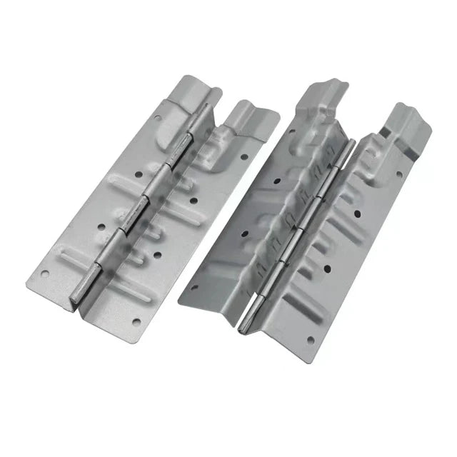 GUBO 120mm Long Iron Galvanized Steel 1.2mm Thick Farmhouse Style Pallet Collar Hinge for Workshop and Warehouse Furniture