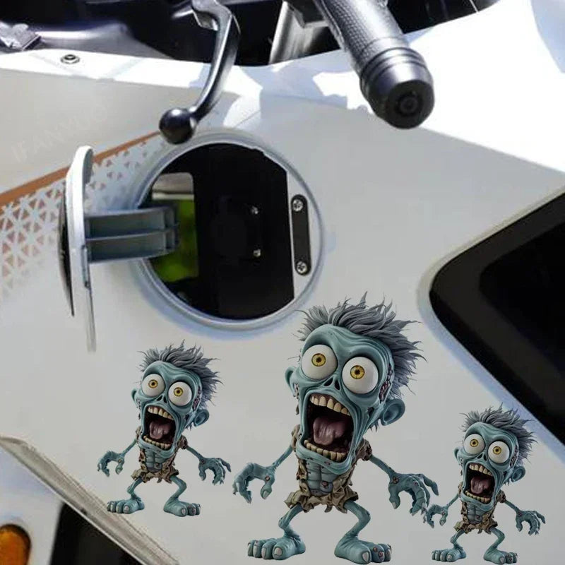Universal Motorcycle Waterproof Vinyl Decals Surprising Man Fuel Tank Side Fairings Car Body Decoration Motorbike Car Stickers