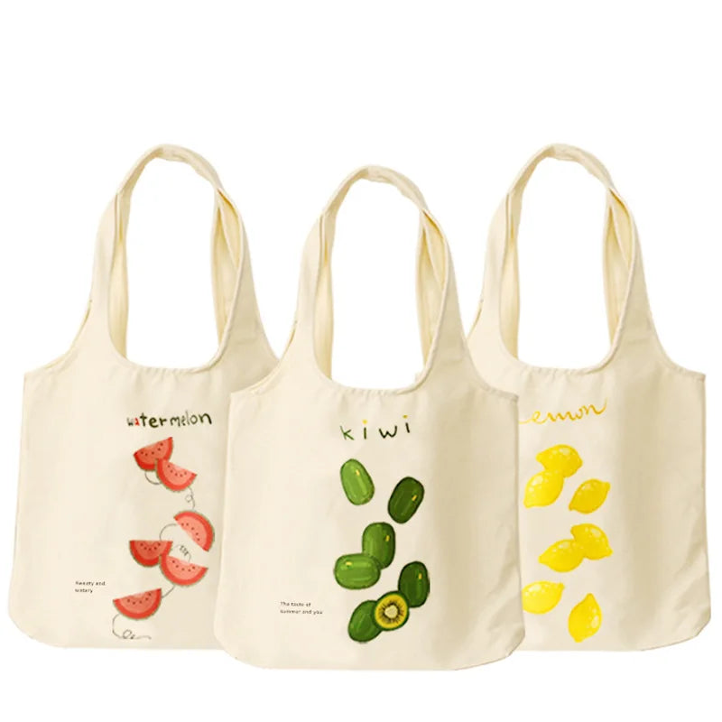 Factory Wholesale T-shirt Cotton Shopping Tote Bag Custom Logo Printing Canvas Shopping Grocery Bags