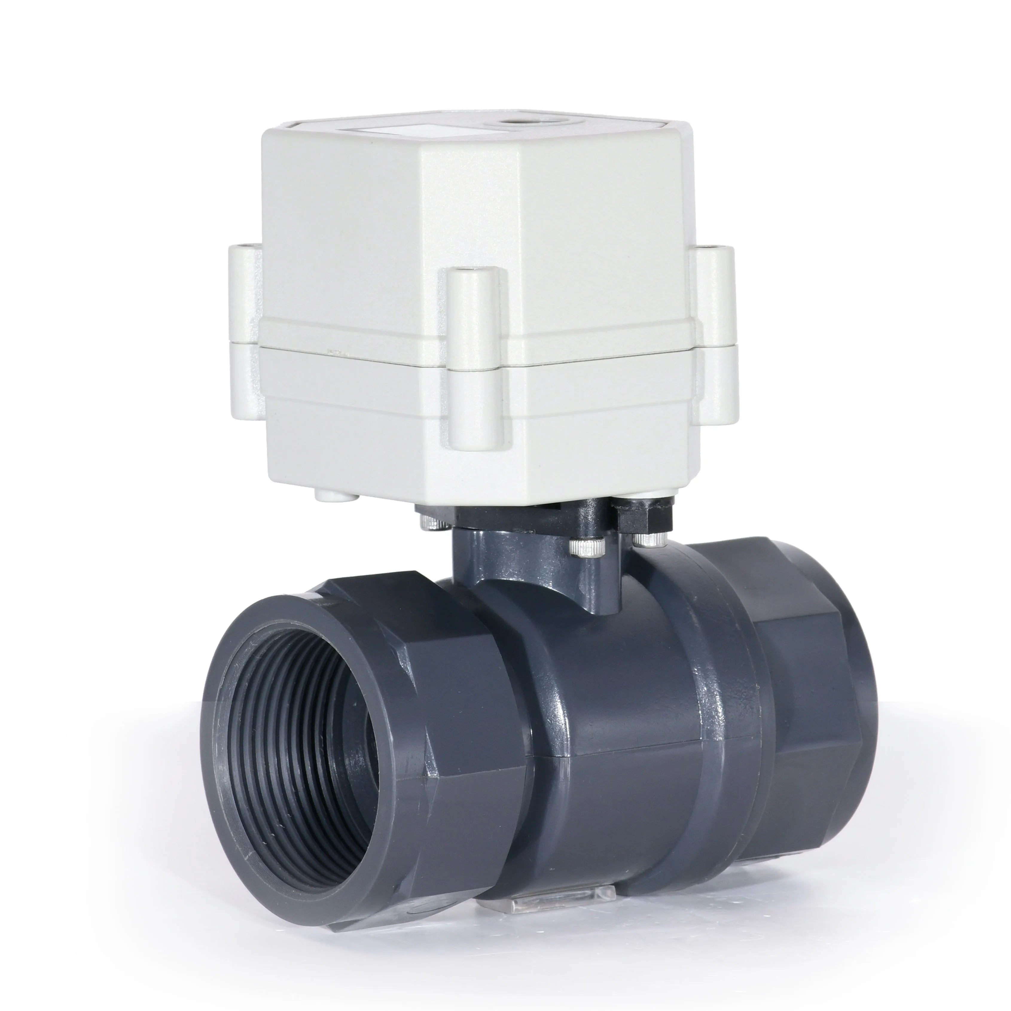 1 1/4" DN32 2-way UPVC Electric Motorized Ball Valve(DC12V/DC24V)