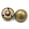 Fashion Decorative Sweater Round Stone Pearls Button Golden Blade Metal Buttons Zinc Alloy Button for Clothing Accessories