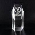 Pujiang Wholesale High Quality K9 Blank Crystal Trophy Award Custom Laser Engraved Crystal Trophy for Souvenir Gift