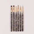 2022 Professional High Quality Luxury Multifunctional Flat Acrylic Handle Nylon Synthetic Nail Set Liner 6-Piece Paint Pen for