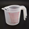 1000ml 500ml 250ml Plastic Measuring Jug Set with Spout