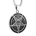 SS8-1083P 2023 Mew Design Stainless Steel Satan Pendant Satanic System Emblem Amulet Charm Sign Medallion Jewelry Wholesale