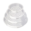 Flower Pot Set for Indoor Outdoor Garden Clear Plant Saucer Drip Trays Plant Labels Plastic Plant Pot Saucers