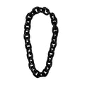Black Jumbo Chain Link Bead Necklace