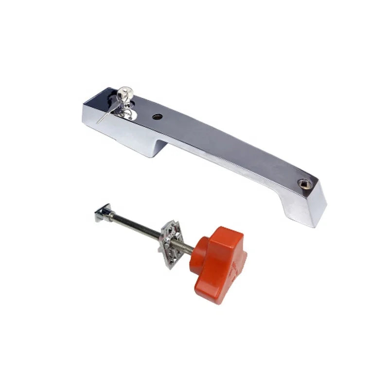 CX-201 Industrial Design Style Fully Buried Cold Storage Room Door Lock Handle Latch Stainless Steel & Zinc Alloy