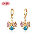 Guangzhou Supplier Latest Design Hengdian Designed Blue Tears Series Jewelry Sets 18K Gold Plated