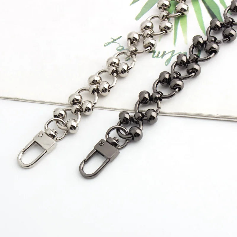 Diy Silver Side Bag Shoulder Decoration Chain Gold Purse Handbag Long Chain Extension Accessories Leather Strap
