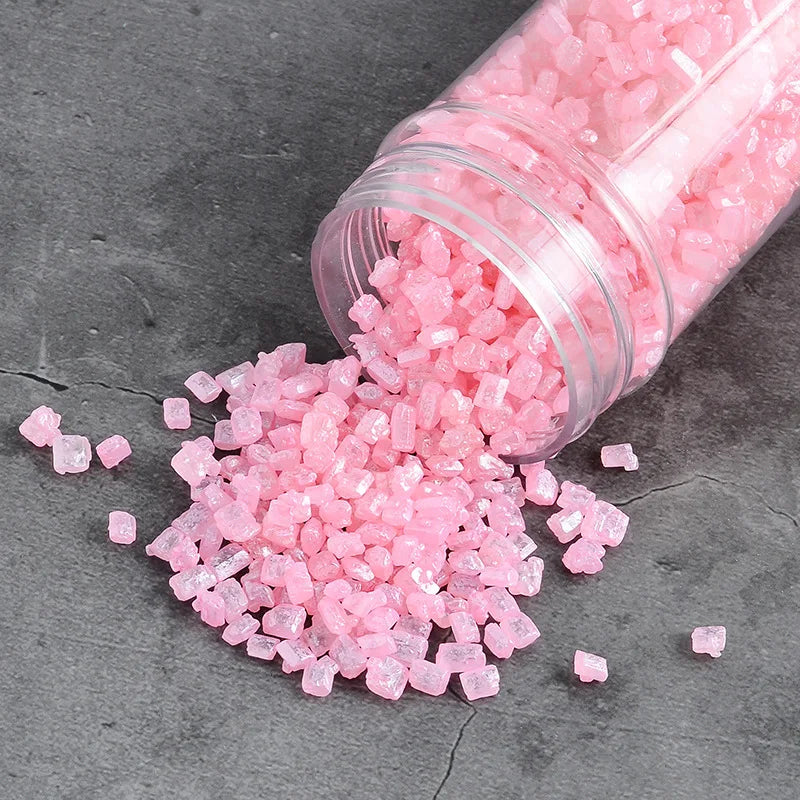 Hot Sell Fancy Bulk Wholesale Cyrstal Rainbow Fairy Dust Square Cake Decoration Edible Glitter Powder
