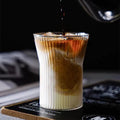 High Quality Borosilicate Glass 250ml Reusable Shot Glass Tumbler Wooden Sleeve for Coffee Tea Margarita