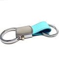 Leather Pu Embossed Leather Keychain China Factory Custom Metal Branded Leather Key Chain