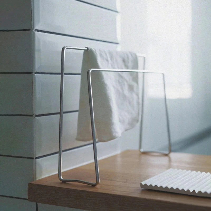 SHIMOYAMA Stainless Steel Kitchen Dry Rack Wholesale Functional Design Quick Dry for Dish Cloth Metal Material