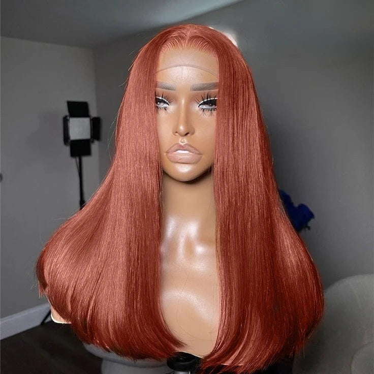 Customized 5*5 Lace Closure Wig Small Cap Unprocessed Brazilian Raw Human Hair Wigs Human Hair Bone Straight Wigs