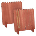 Handmade Wood Necklace Display Stand Jewelry Organizer