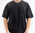 YKH 300G Custom Acid T-shirts Blank Heavy Weight Vintage Custom 100% Cotton  Men Wholesale Oversized Acid Wash T-shirt