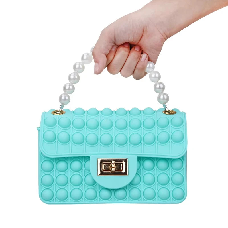 Factory Custom Latest New Design Silicone Cartoon Character Crossbody Shoulder Bag Wallet Coin Purse Pop Handbags Shoulder Bag