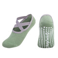 Professional Women's Knitted Non-Slip Cross Straps Backless Yoga Socks for Pilates Dance & Fitness Sports for Spring Season