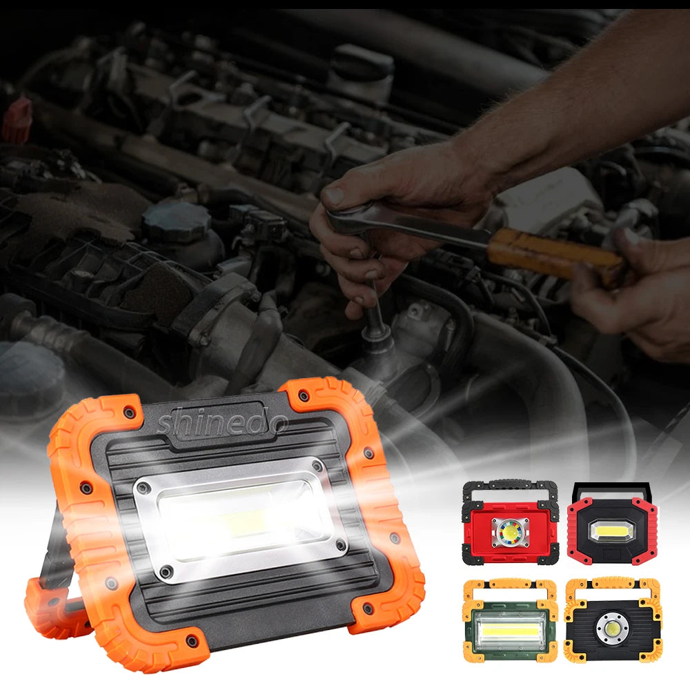 Dry Battery Waterproof Super Bright Portable LED Work Light 180 Degree Adjustable Handle Work Light Outdoor Car Inspection