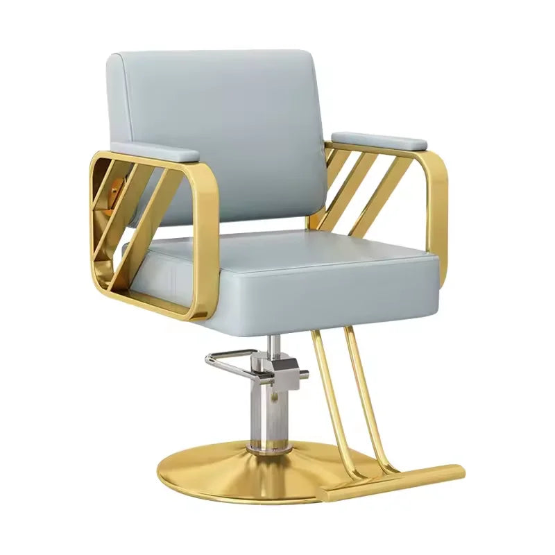 Factory Direct Modern Style Barber Chair Lift Rotary Ironing Leather Seat Stool Hair Salons High-End Beauty Tools Barbershops