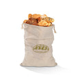 Factory Wholesale Eco-Friendly Reusable Green Plain Bread Drawstring Bag Custom Logo Cotton Linen Folding Style