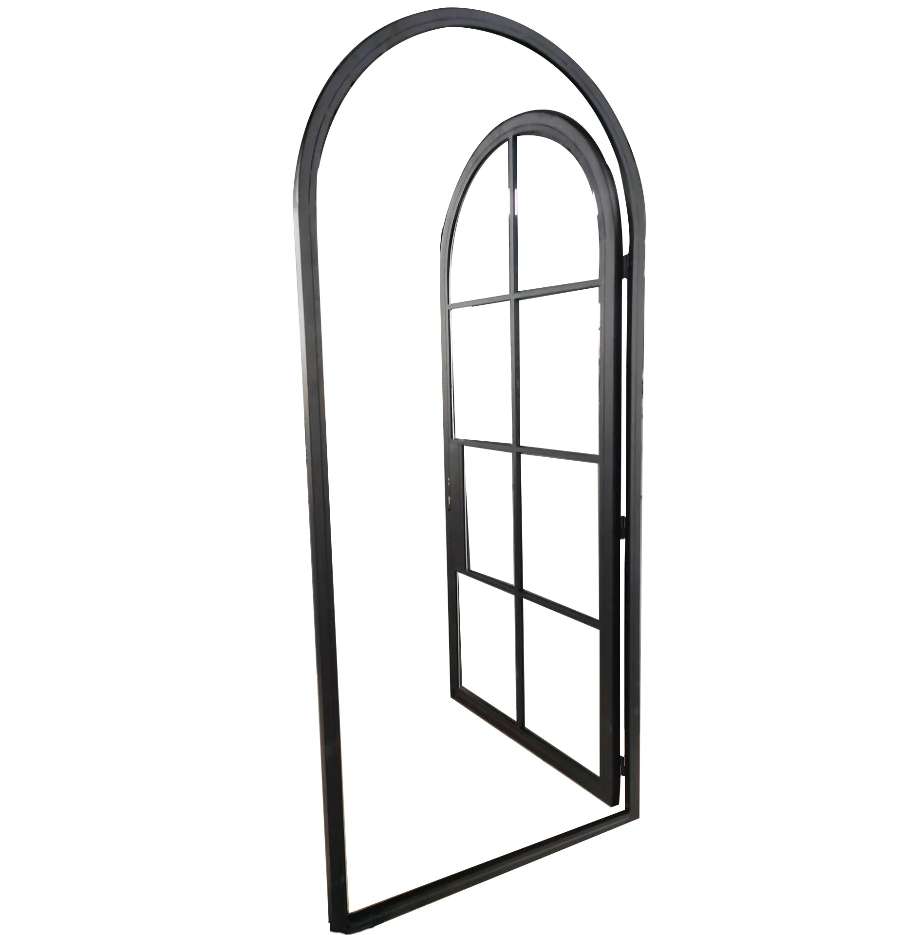 French Design Hotel Use Swing Steel Glass Doors with Sound Insulation Customized Size