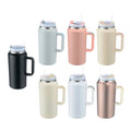 Custom 64 oz Stainless Steel Coffee Tumbler with Wide Mouth Vacuum Insulated Sublimation Tumbler Handle and Lids Water Usage