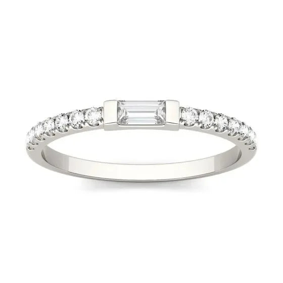 Wholesale Ruizuan Fine Jewelry Stylish Silver Moissanite Rings for Ladies and Men Rhodium Plated Fashionable and Dainty