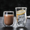 Hot Sale 200ml 250ml Heat Resistant High Borosilicate Double Wall Insulated Glass Coffee Tea Cup
