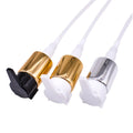 24/410 mm Gold Silver Plastic Pump Head Cap with Metal Collar Bottle Lids & Closures