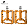 Aluminum Alloy 3 Bearing Bike Pedal Lightweight Widened Durable Bicycle Pedal Anti-Slip Waterproof Cycle Pedal