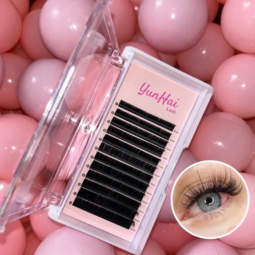 0.03mm Mega Volume Lash 0.05 .07mm Russian Volume Lash 0.10 .12 .15 .18 .20mm Classic Lash C D Curl 8-25mm Eyelash Extension