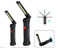 Richall Magnetic LED Flashlight USB Rechargeable 3 Modes Torch COB Hanging Hook Lamp Work Inspection Light With USB Cabl