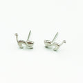 925 Sterling Silver Prevent Allergy Brincos Stud Earrings for Women Stud Earrings for Women