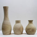 Wholesale Vase Home Decoration Soild Wood Arrange Flowers Long and Short Vase Home Decoration Combo