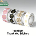 Customized Round BOPP Labels for Bottles-Water Activated/Hot Melt Adhesive Single Sided Warning Labels Your Logo Our Quality