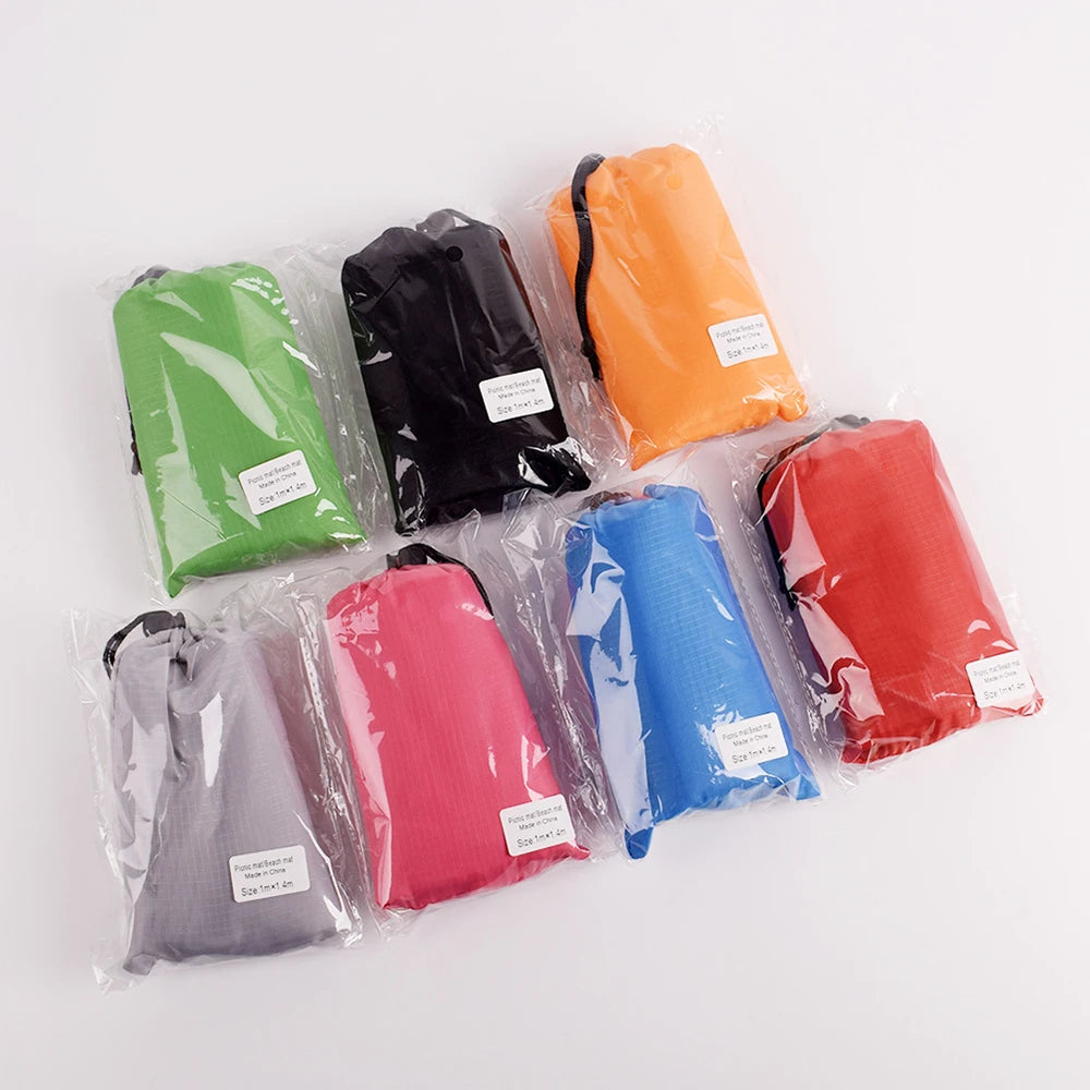 100*140cm Portable Lightweight Picnic Mat Pocket Blanket Waterproof Outdoor Travel Camping Beach Blanket Tent Sleeping Mat