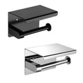 Hanging Toilet Paper Holder Storage Rack with Shelf Stainless Steel Toilet Paper Holder Tissue Holder for Bathroom