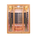 Wifi Controlled Additional Heating Solid Wood Far Infrared Dry Indoor 3 Person Infrared Sauna Rooms