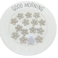 Wholesale 25mm AB Rhinestone Sew on Glue on DIY Hair Clip Decoration Clothing Accessories Applique Pearl Beaded Patches